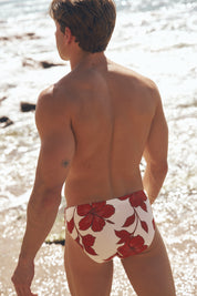 CARIOCA BOY SWIM BRIEF HIBISCUSS
